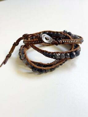 Giveaway.  Bindi Boho Leather Wrap Bracelet with beads